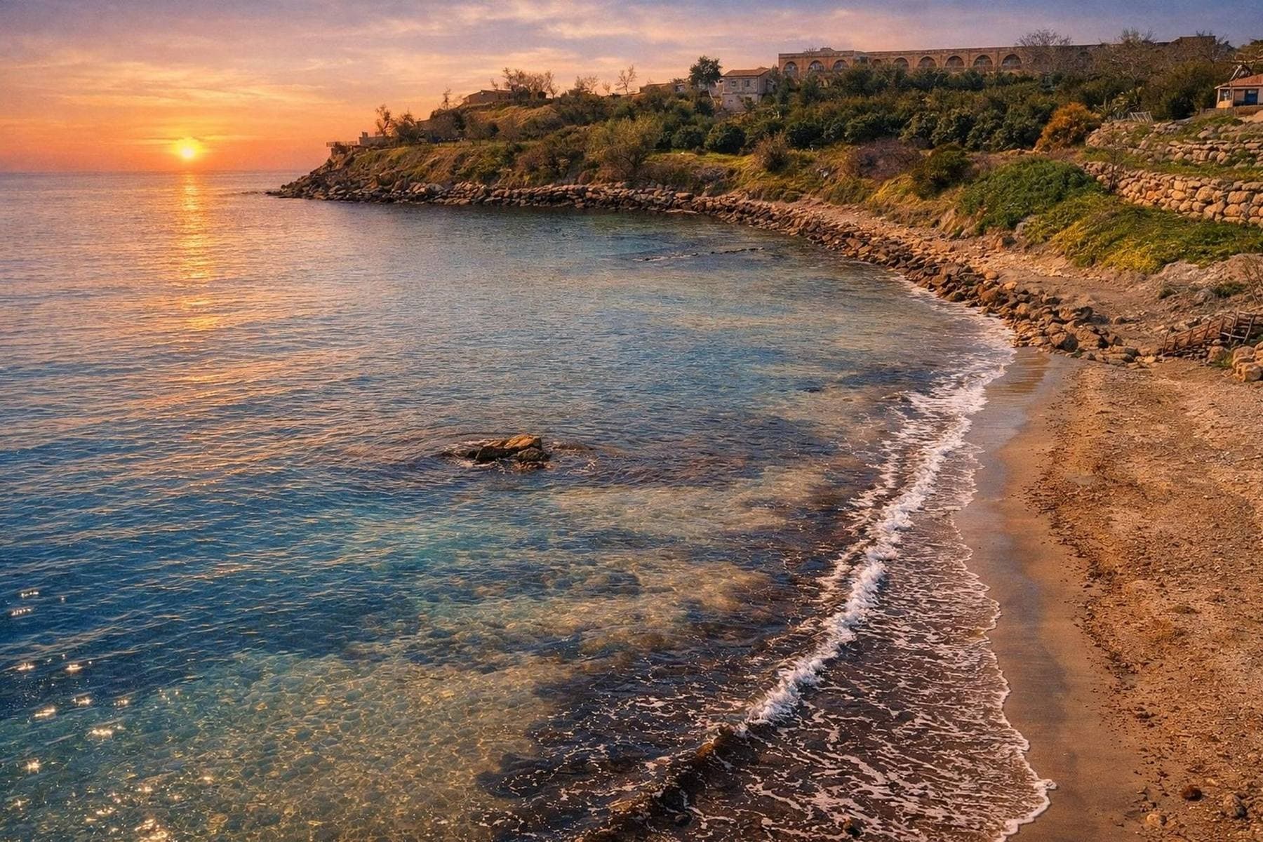 Tramonto Area Marina Protetta